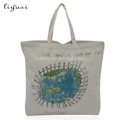 Customized Wholesale Standard Size Eco Beach Cotton Canvas Bag